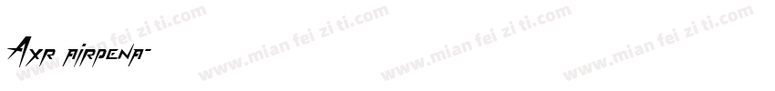 Axr airpena字体转换